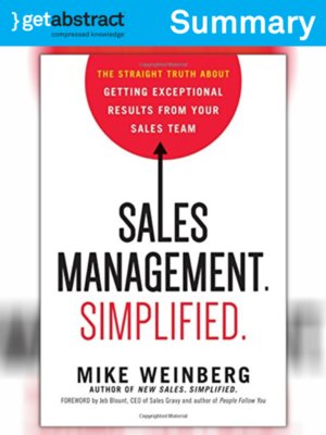 cover image of Sales Management. Simplified. (Summary)